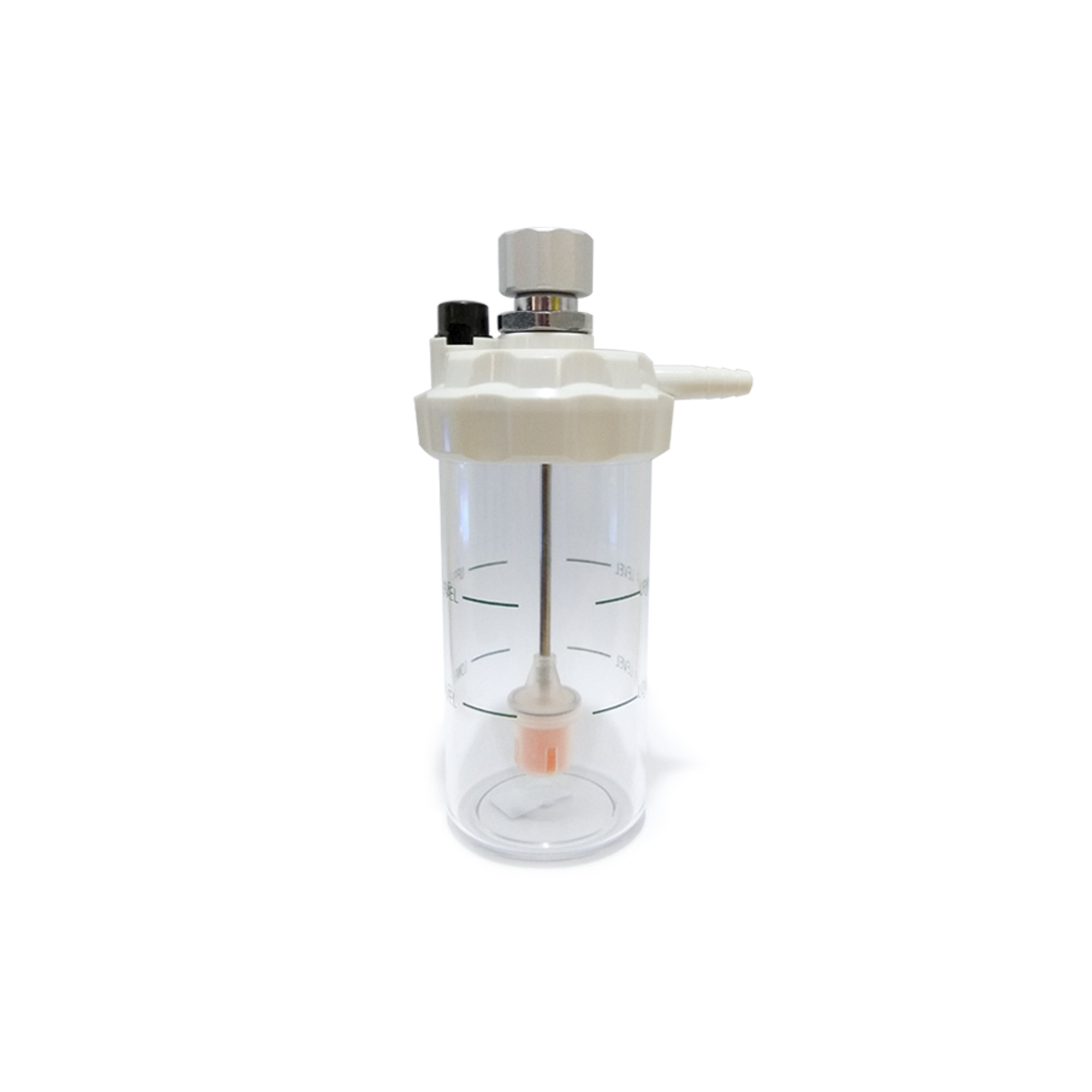 HUMIDIFIER REUSABLE OXYGEN 135ML (White Cap)